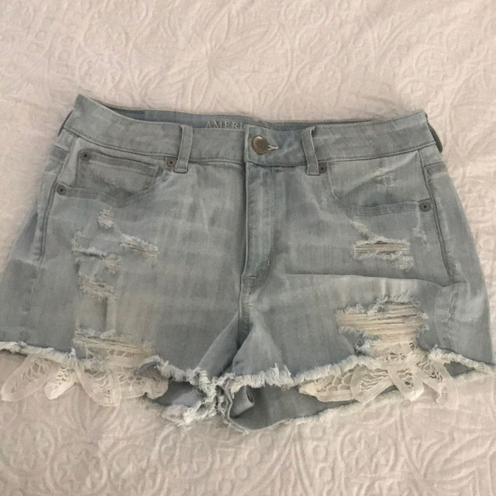 AE denim cutoff shorts